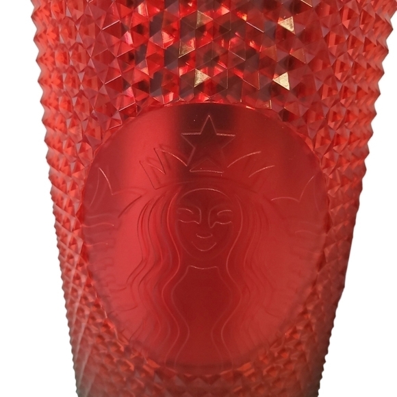 Starbucks X Disneyland 2022 Diamond‎ Christmas Tumbler Red Green 24 oz New - Picture 5 of 6